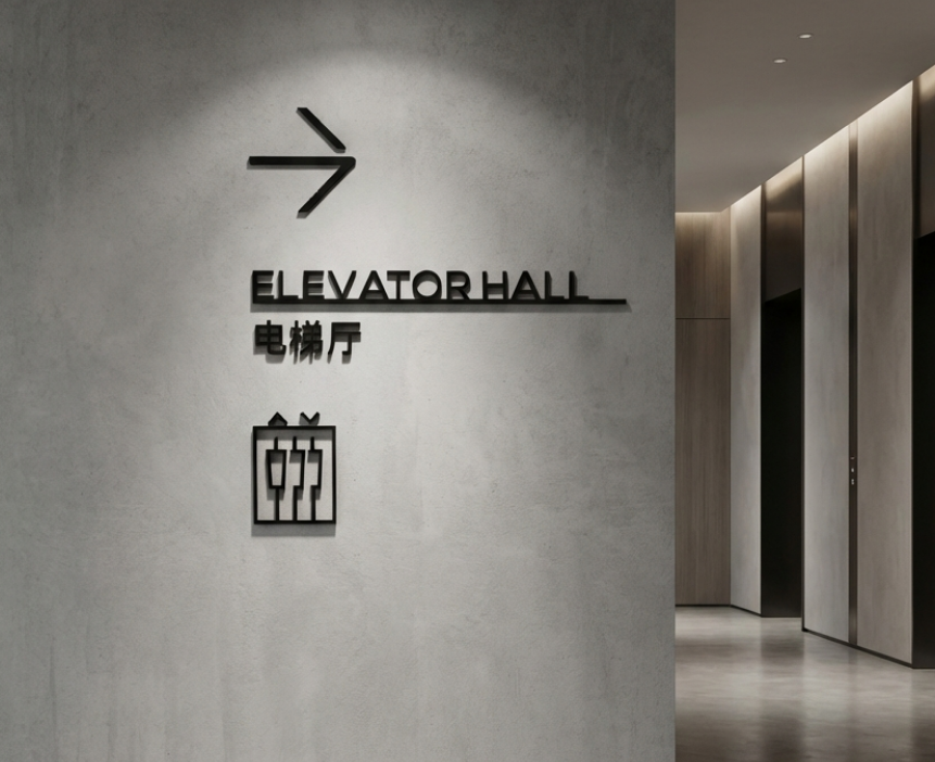 电梯提示牌设计制作安装